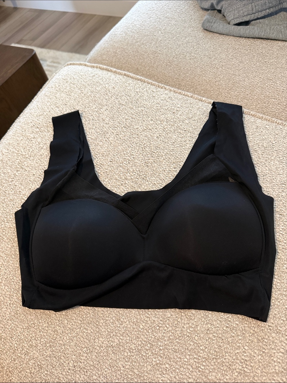 Black Seamless Padded Bralette - Women Intimates stretchy